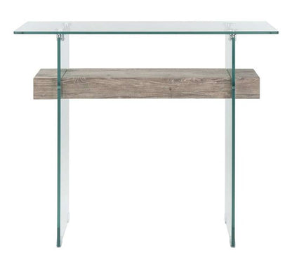 Safavieh - Kayley Console Table - Glass - Grey Oak - CNS7001C veiw 1