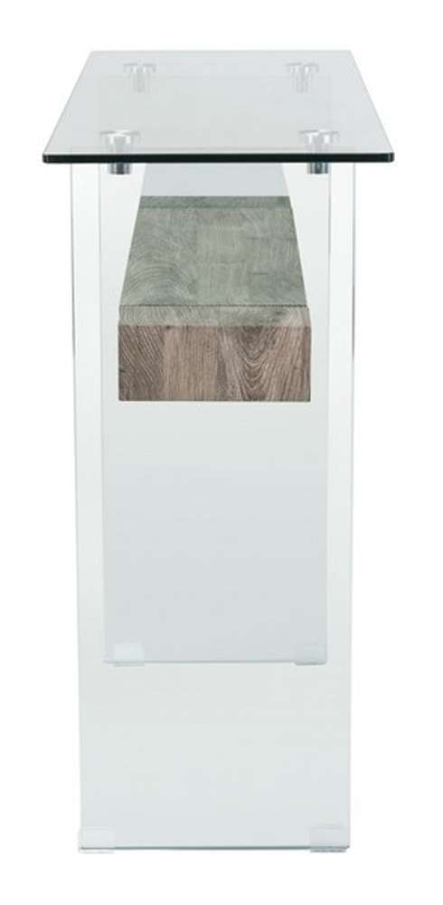 Safavieh - Kayley Console Table - Glass - Grey Oak - CNS7001C veiw 4