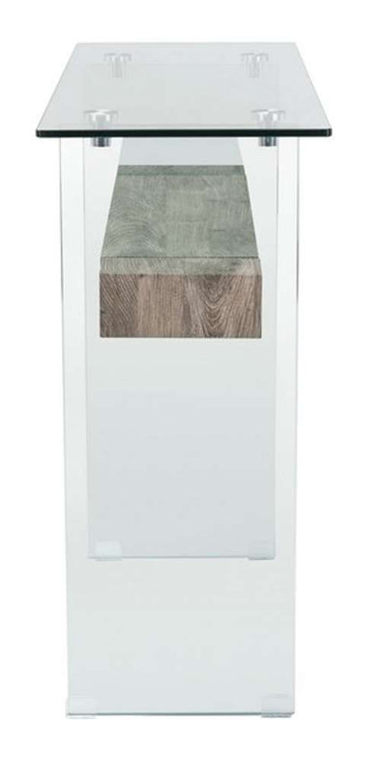 Safavieh - Kayley Console Table - Glass - Grey Oak - CNS7001C veiw 4