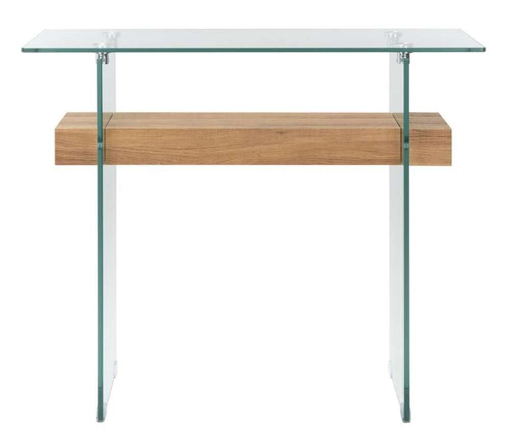 Safavieh - Kayley Console Table - Glass - Natural Brown - CNS7001D veiw 1