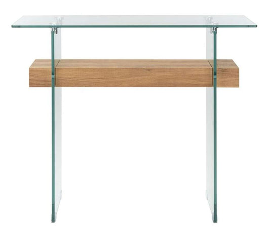Safavieh - Kayley Console Table - Glass - Natural Brown - CNS7001D veiw 1