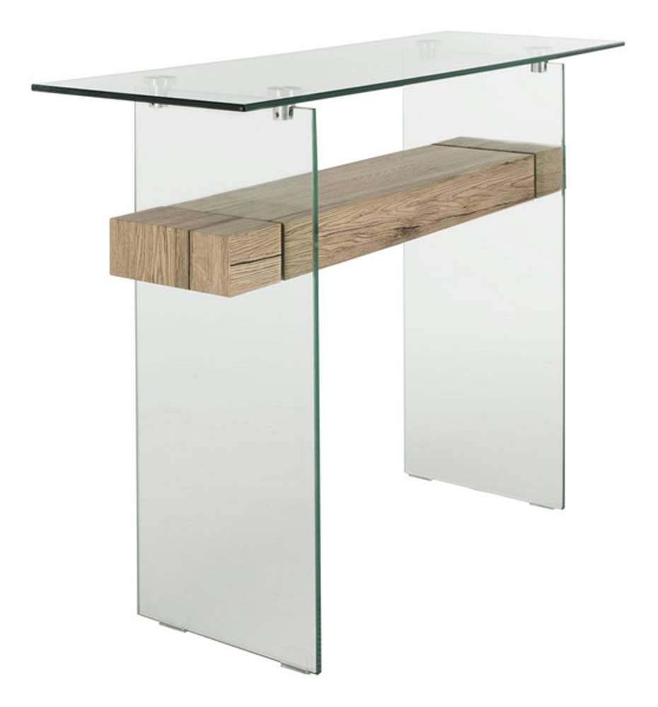 Safavieh - Kayley Console Table - Natural - Glass - CNS7001A veiw 3