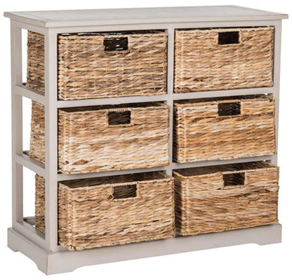 Safavieh - Keenan 6 Basket Storage Chest - Vintage Grey - AMH5740D veiw 3