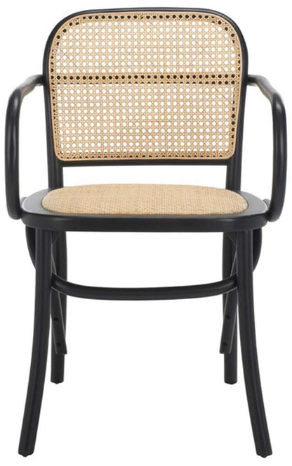 Safavieh - Keiko Cane Dining Chair - Black - Natural - DCH9503B veiw 1