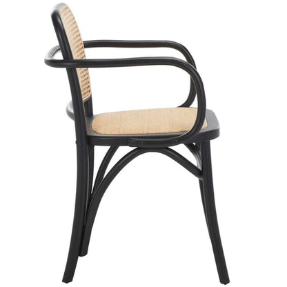 Safavieh - Keiko Cane Dining Chair - Black - Natural - DCH9503B veiw 3