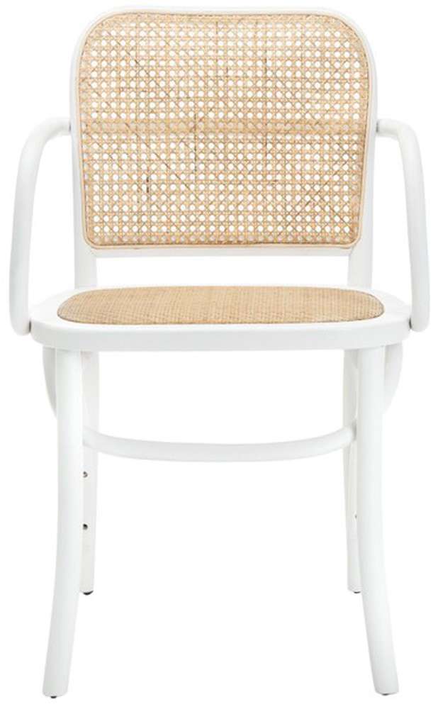 Safavieh - Keiko Cane Dining Chair - White - Natural - DCH9503A veiw 1