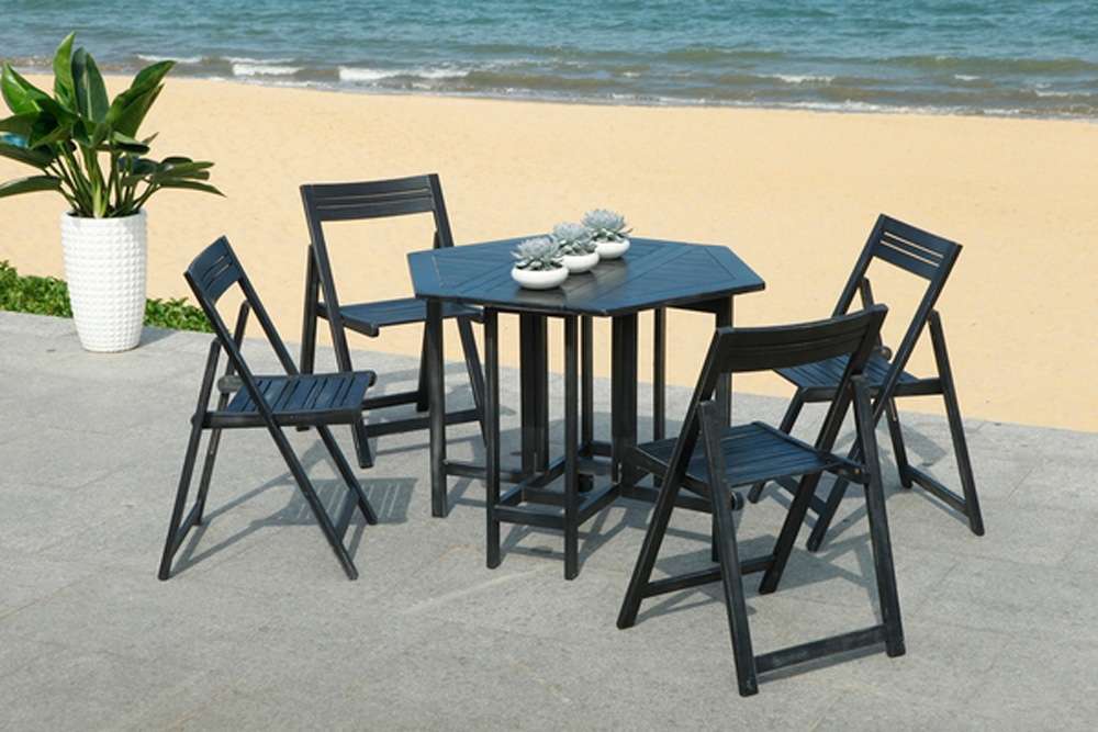 Safavieh - Kerman Table/Chair Set - Black - PAT7000C veiw 2