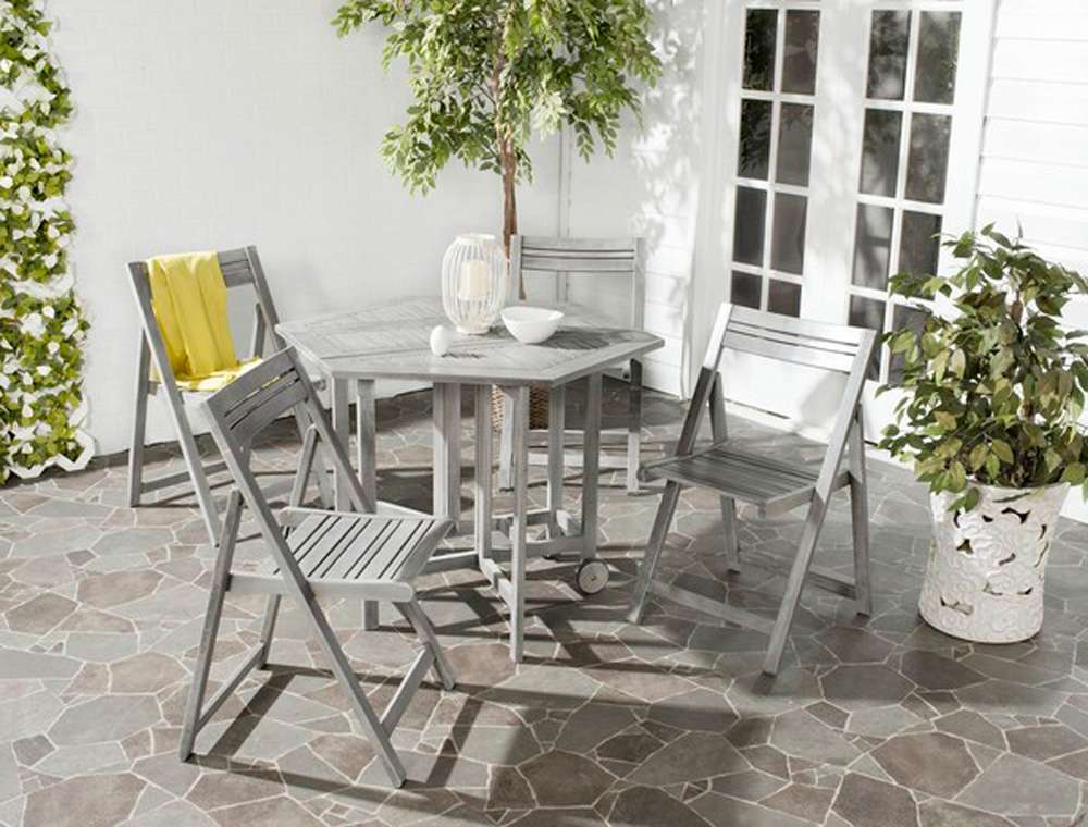 Safavieh - Kerman Table/Chair Set - Grey - PAT7000B veiw 4