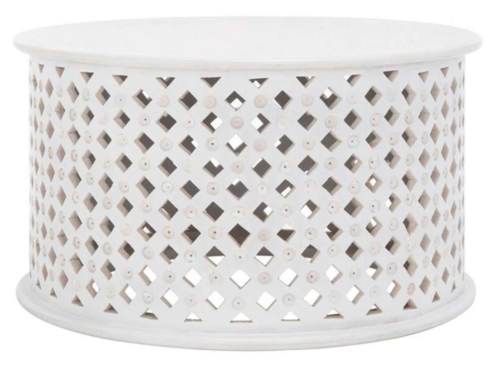 Safavieh - Kyrith Round Coffee Table - White Washed - COF5301B veiw 1