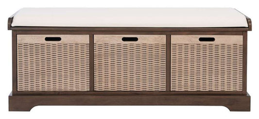 Safavieh - Landers 3Drw Cushion Bench - Brown - BCH5703C veiw 1