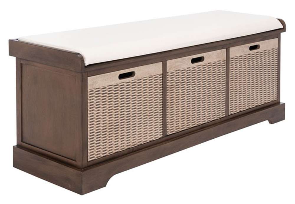 Safavieh - Landers 3Drw Cushion Bench - Brown - BCH5703C veiw 4