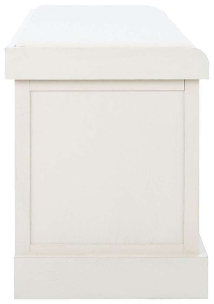 Safavieh - Landers 3Drw Cushion Bench - Distressed White  - BCH5703A veiw 3