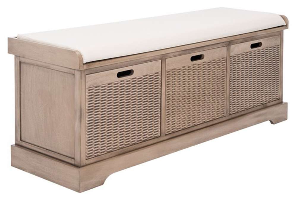Safavieh - Landers 3Drw Cushion Bench - Sand - BCH5703D veiw 3