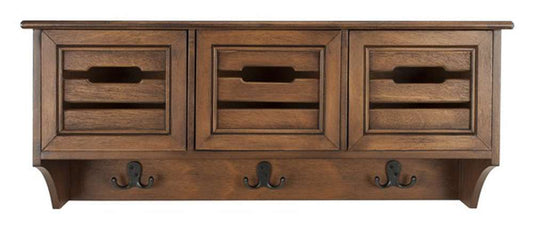 Safavieh - Leon Hanging 3 Drw Wall Rack - Honey - HAC5701B veiw 1