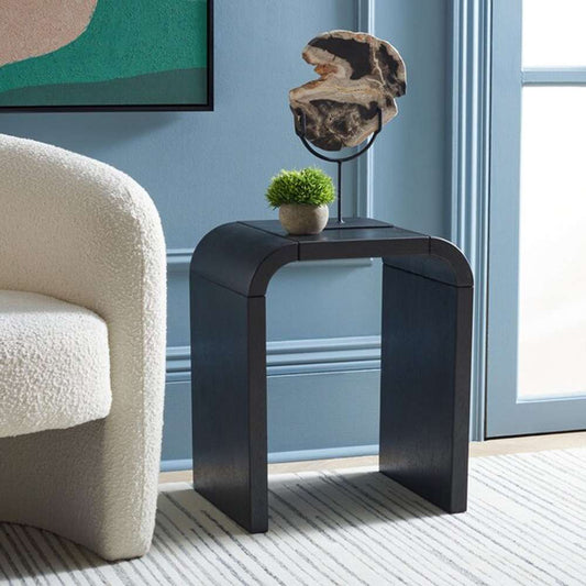 Safavieh - Liasonya Curved Accent Table - Black - ACC6608C veiw 2
