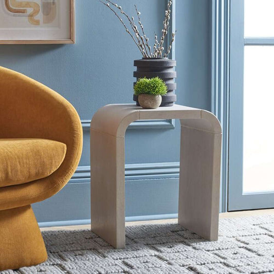 Safavieh - Liasonya Curved Accent Table - White Washed - ACC6608B veiw 2