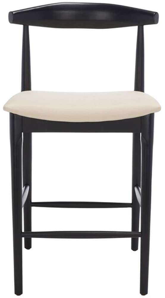 Safavieh - Lionel Retro Counter Stool - Black - Creme - BST1502A veiw 1