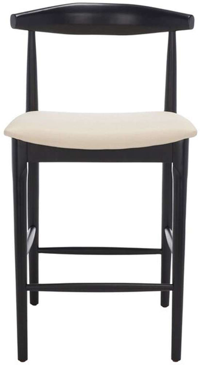 Safavieh - Lionel Retro Counter Stool - Black - Creme - BST1502A veiw 1