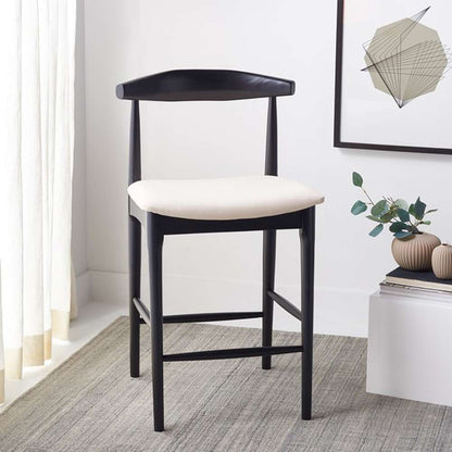 Safavieh - Lionel Retro Counter Stool - Black - Creme - BST1502A veiw 2