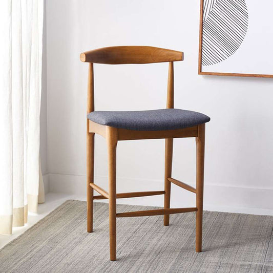 Safavieh - Lionel Retro Counter Stool - Walnut - Dark Grey - BST1502C veiw 2