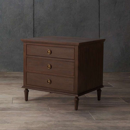 Safavieh - Lisabet 3 Drawer Wd Nightstand - Brown - SFV7705A veiw 3