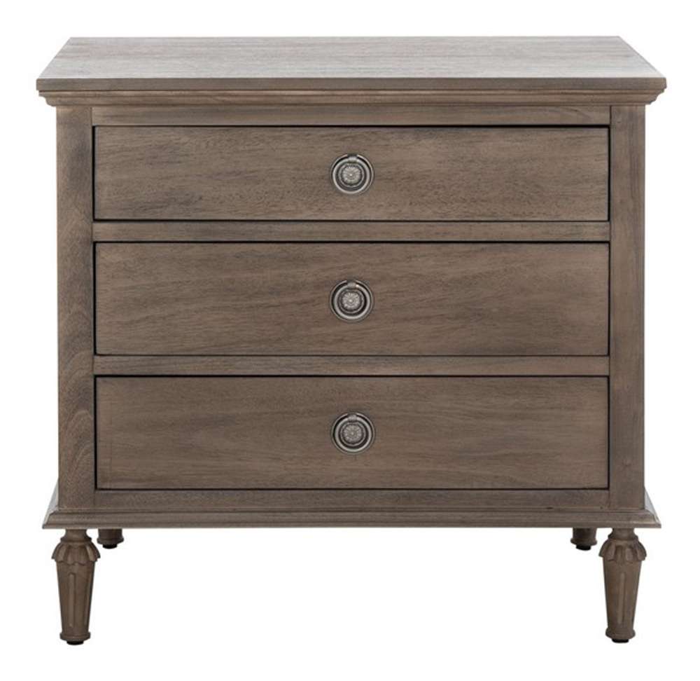 Safavieh - Lisabet 3 Drawer Wd Nightstand - Light Brown - SFV7705B veiw 1