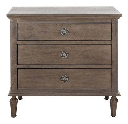 Safavieh - Lisabet 3 Drawer Wd Nightstand - Light Brown - SFV7705B veiw 1