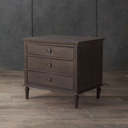 Safavieh - Lisabet 3 Drawer Wd Nightstand - Light Brown - SFV7705B veiw 3