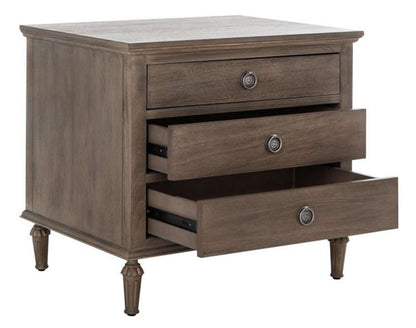 Safavieh - Lisabet 3 Drawer Wd Nightstand - Light Brown - SFV7705B veiw 4