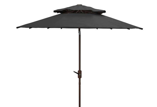 Safavieh - Lorenia 9Ft Double Top Umbrell - Black - PAT8201D veiw 1