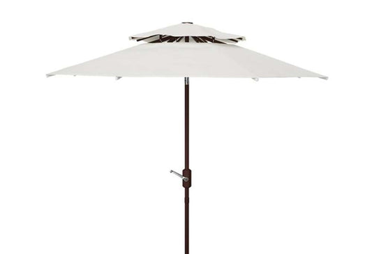 Safavieh - Lorenia 9Ft Double Top Umbrell - White - PAT8201F veiw 1