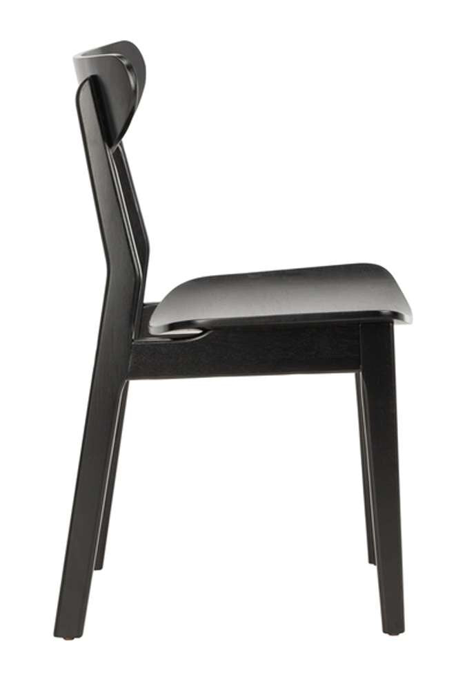 Safavieh - Lucca Retro Dining Chair - Black  (Set of 2) - DCH1001G-SET2 veiw 4