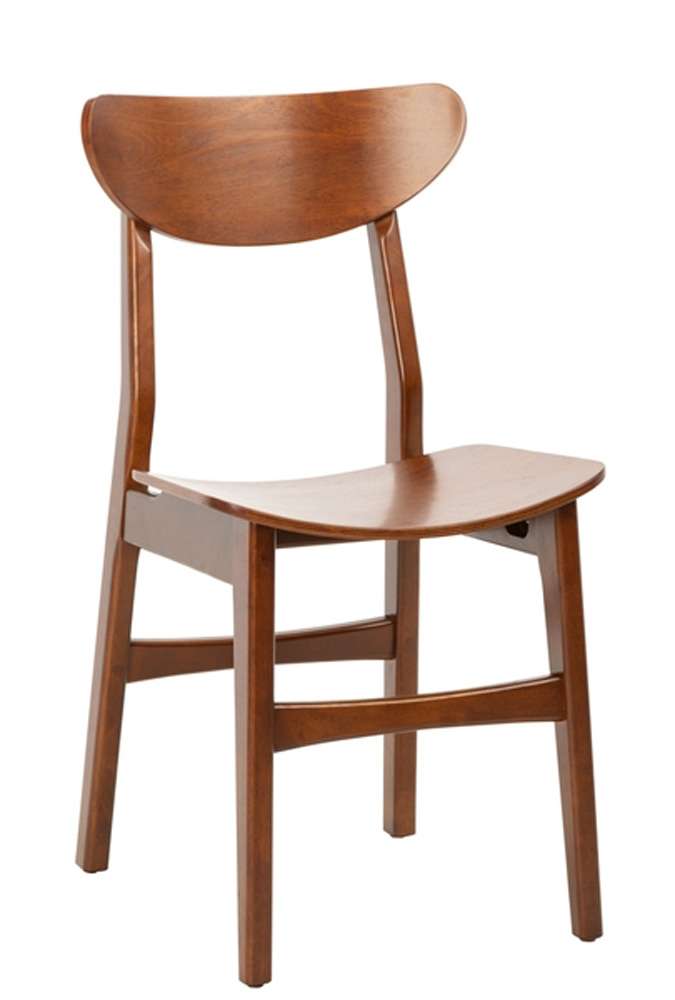 Safavieh - Lucca Retro Dining Chair - Walnut  (Set of 2) - DCH1001D-SET2 veiw 3