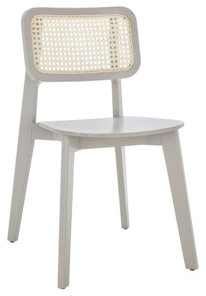 Safavieh - Luz Cane Dining Chair - Grey - Natural  (Set of 2) - DCH1006D-SET2 veiw 3