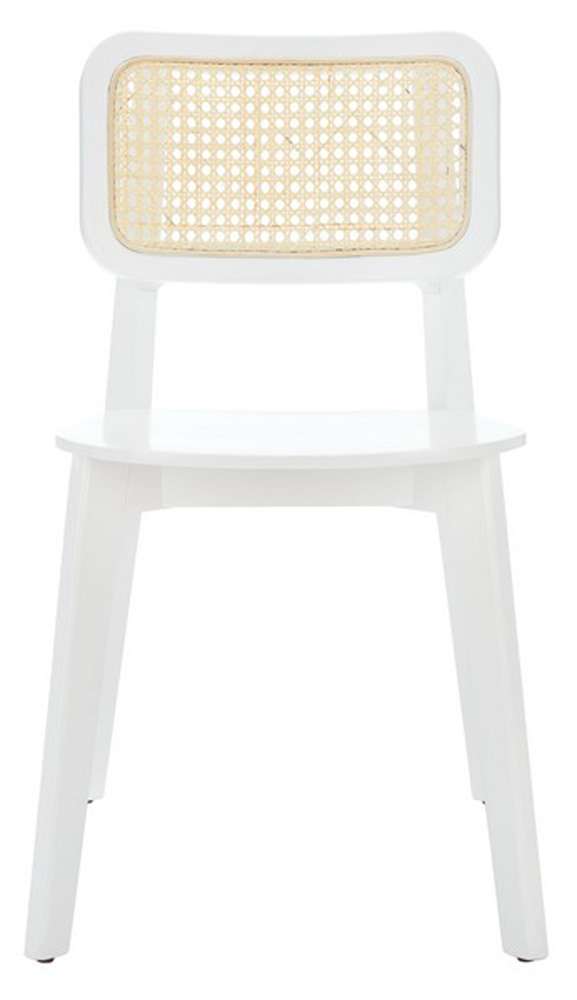 Safavieh - Luz Cane Dining Chair - White - Natural  (Set of 2) - DCH1006C-SET2 veiw 1