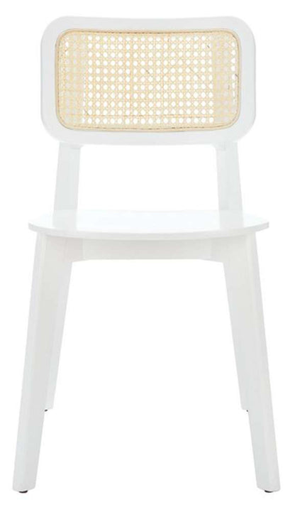Safavieh - Luz Cane Dining Chair - White - Natural  (Set of 2) - DCH1006C-SET2 veiw 1