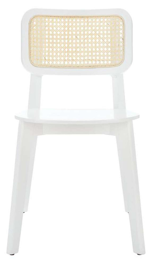 Safavieh - Luz Cane Dining Chair - White - Natural  (Set of 2) - DCH1006C-SET2 veiw 1