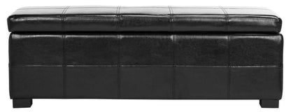 Safavieh - Madison Lg Storage Bench - Black - HUD8226B veiw 2