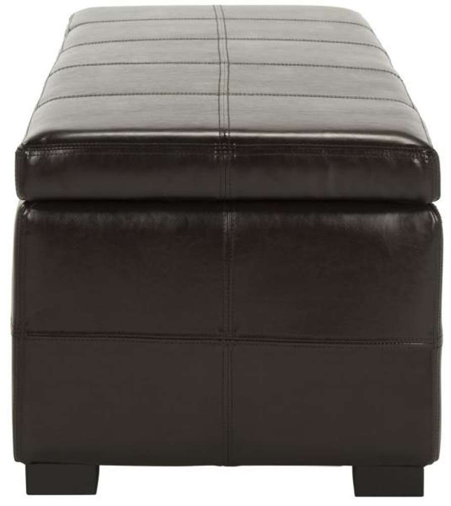 Safavieh - Madison Lg Storage Bench - Brown - HUD8226A veiw 4