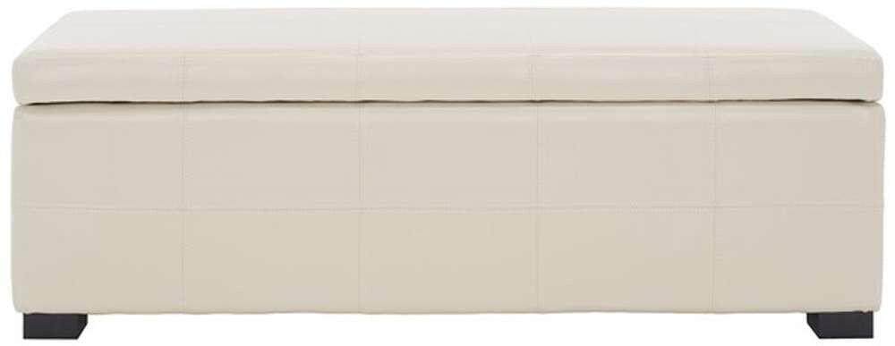 Safavieh - Madison Lg Storage Bench - Flat Cream - HUD8226K veiw 1