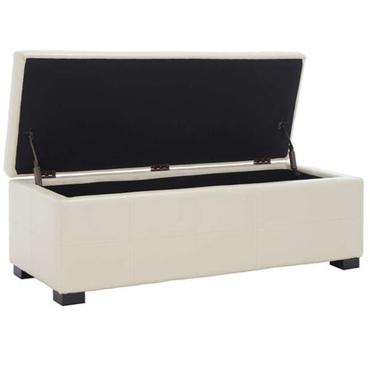Safavieh - Madison Lg Storage Bench - Flat Cream - HUD8226K veiw 3