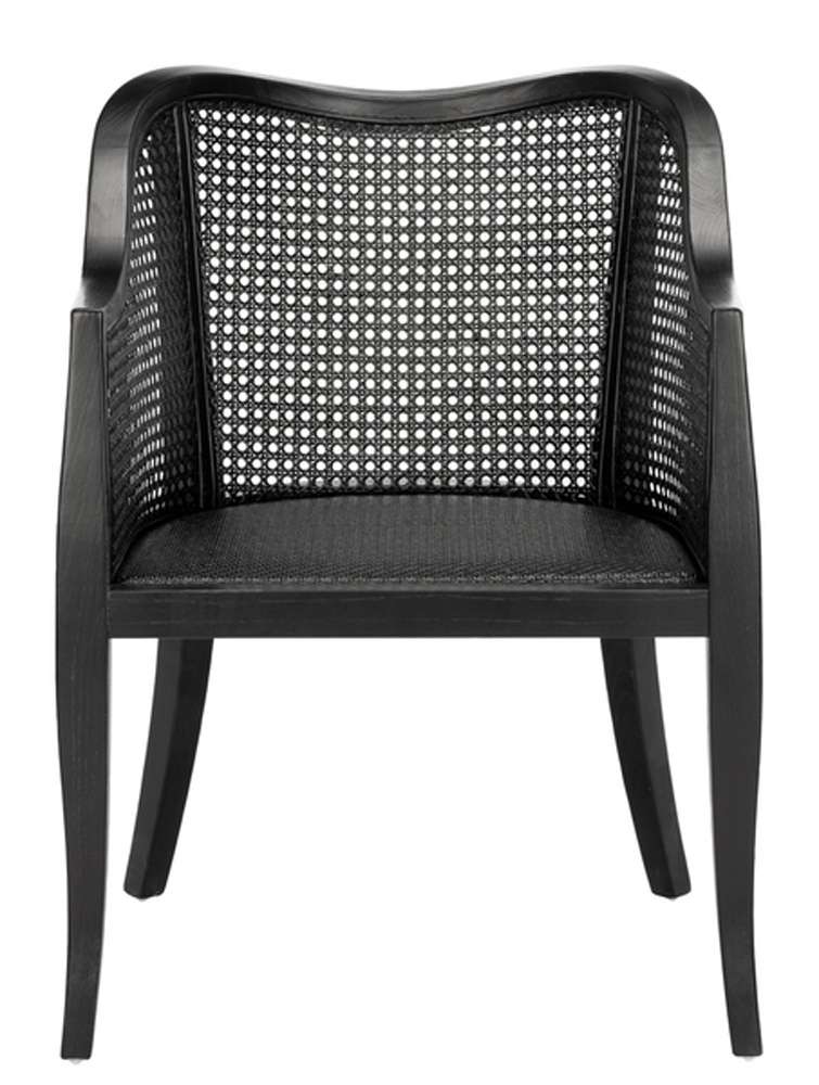 Safavieh - Maika Cane Dining Chair - Black - Black - DCH9500C veiw 1