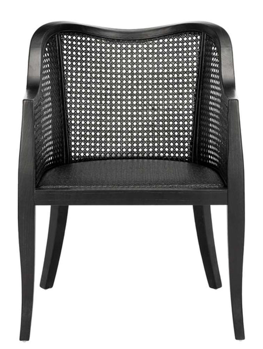 Safavieh - Maika Cane Dining Chair - Black - Black - DCH9500C veiw 1