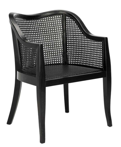 Safavieh - Maika Cane Dining Chair - Black - Black - DCH9500C veiw 3
