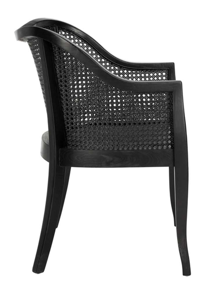 Safavieh - Maika Cane Dining Chair - Black - Black - DCH9500C veiw 4