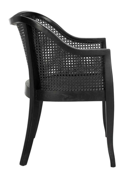Safavieh - Maika Cane Dining Chair - Black - Black - DCH9500C veiw 4