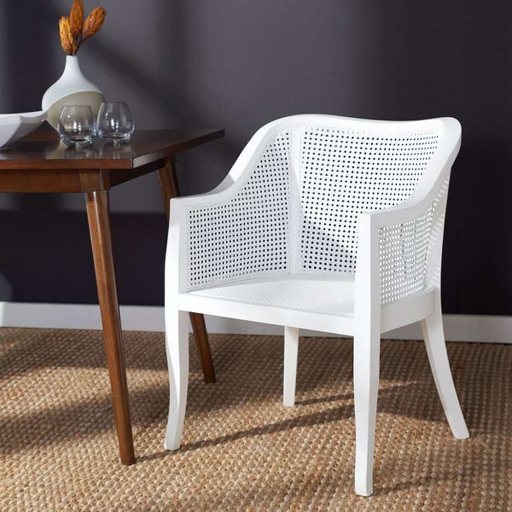 Safavieh - Maika Cane Dining Chair - White - White - DCH9500A veiw 2