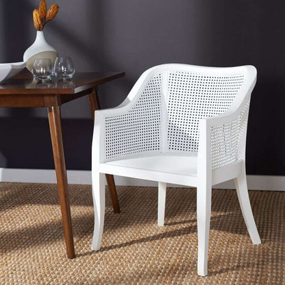 Safavieh - Maika Cane Dining Chair - White - White - DCH9500A veiw 2