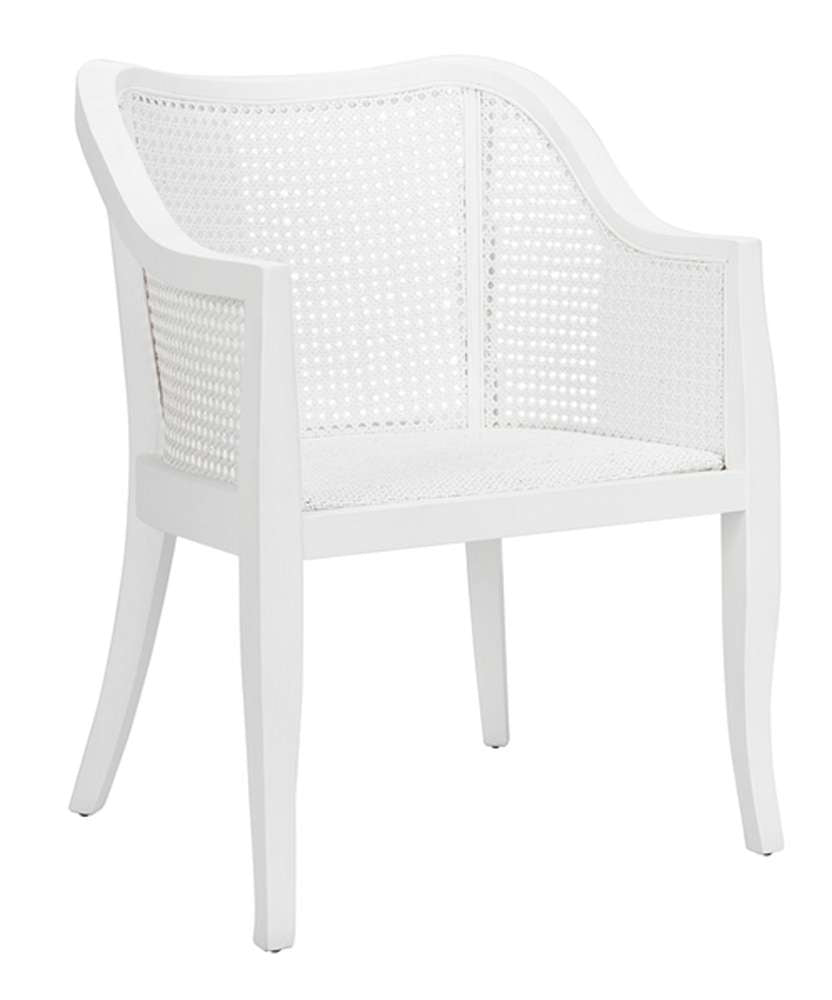 Safavieh - Maika Cane Dining Chair - White - White - DCH9500A veiw 3