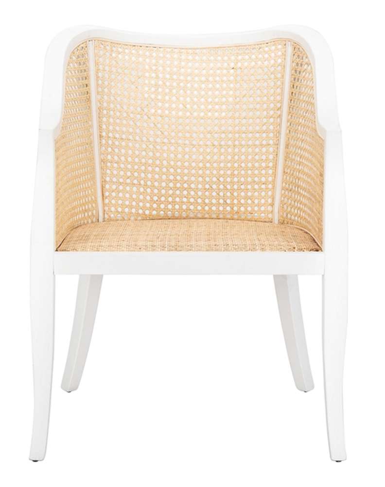 Safavieh - Maika Cane Dining Chair - White - Natural - DCH9500B veiw 1